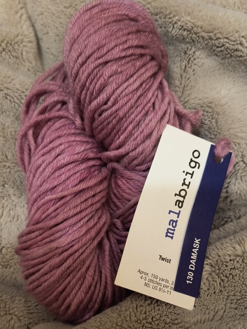 Malabrigo Twist Yarn - Dusty Rose Pink